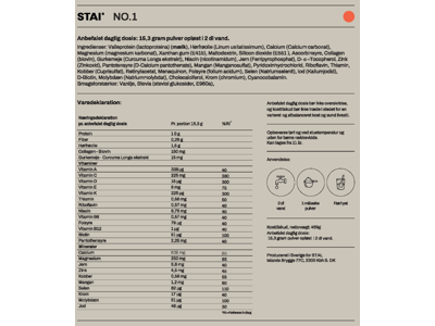 STAI - NO.1 m/ sød smag - Kosttilskud -  30 x 15 g