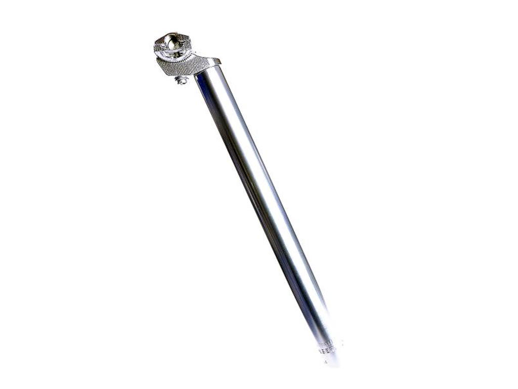 Sadelpind i aluminium 400mm lang sølv