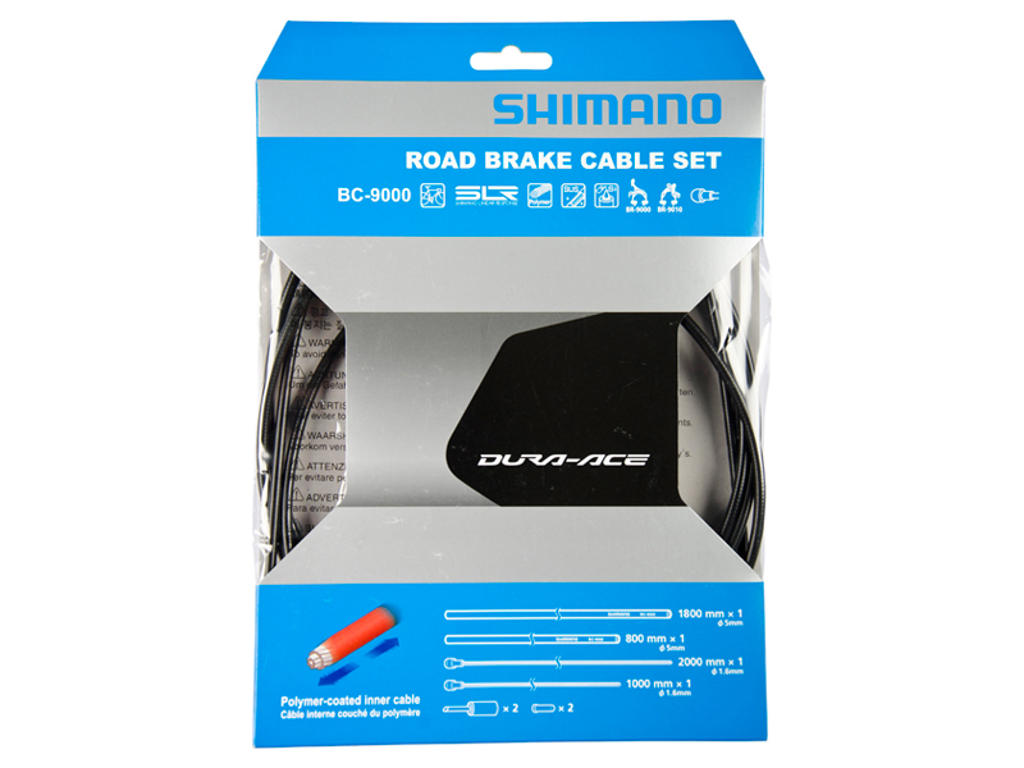 Shimano Dura Ace Bremsekabelsæt - Road Polymer - For-og bagbremsekabel komplet