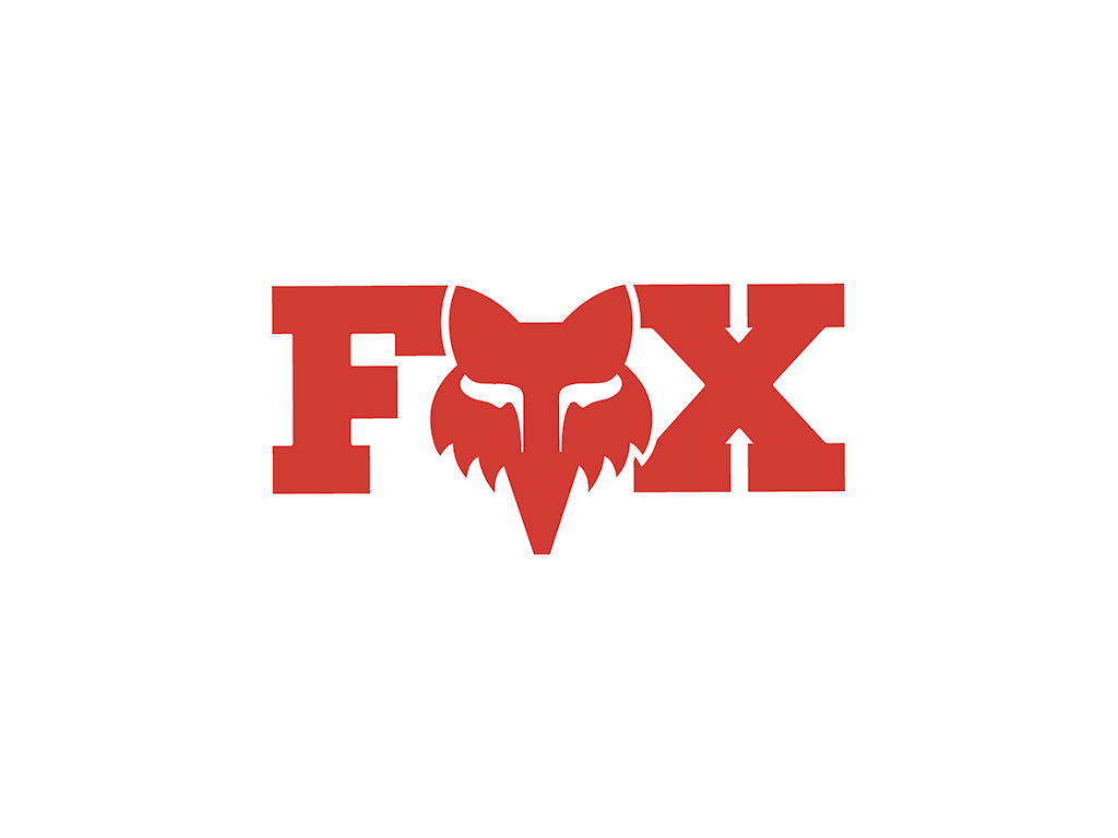 FOX Head Klistermærke 3 Rød"