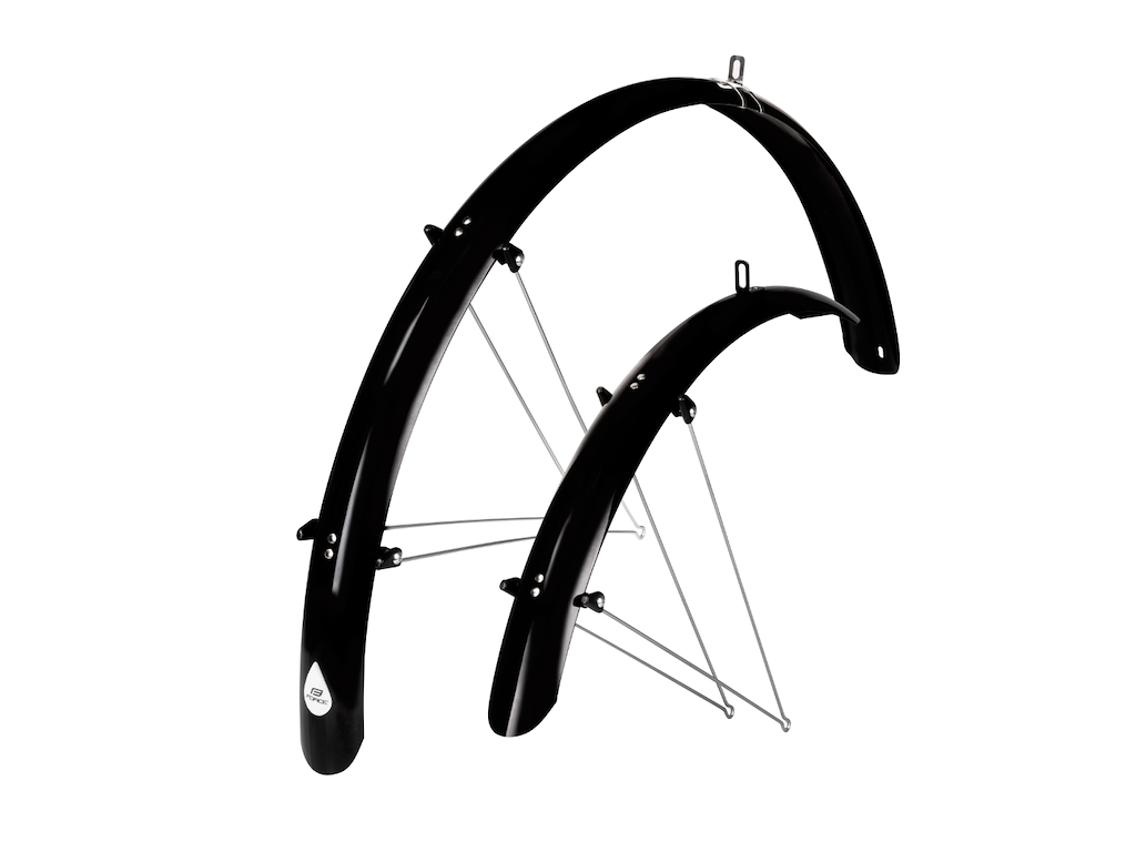 FORCE Aluflex Skærmsæt 28" - Inkl Stiver - Sort