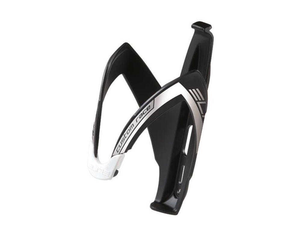 Elite Custom Race - Flaskeholder - Mat Sort/Hvid Logo