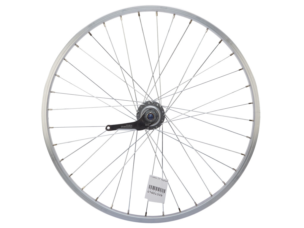 Contec 24" baghjul - Aluminiumsfælg - 19-507 - Shimano Nexus 3 gear - Sølv
