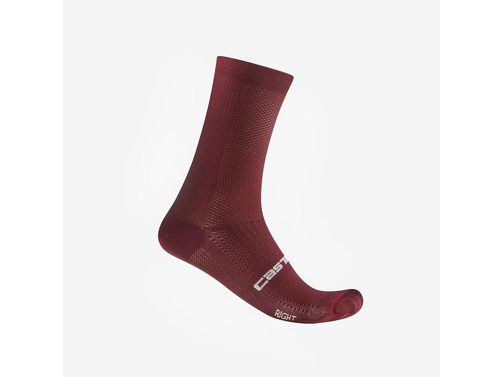 Castelli Espresso 18 Cykelstrømper - Deep Bordeaux - LXL