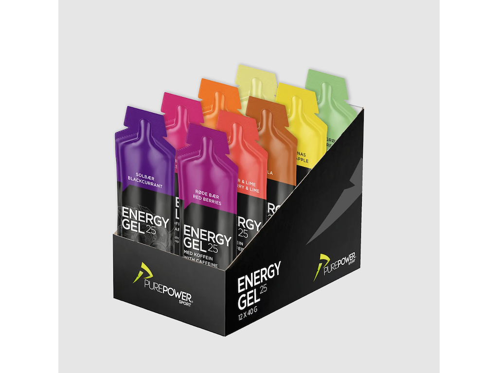 Purepower Energy Gel - Smagsprøvepakke - 9 stk