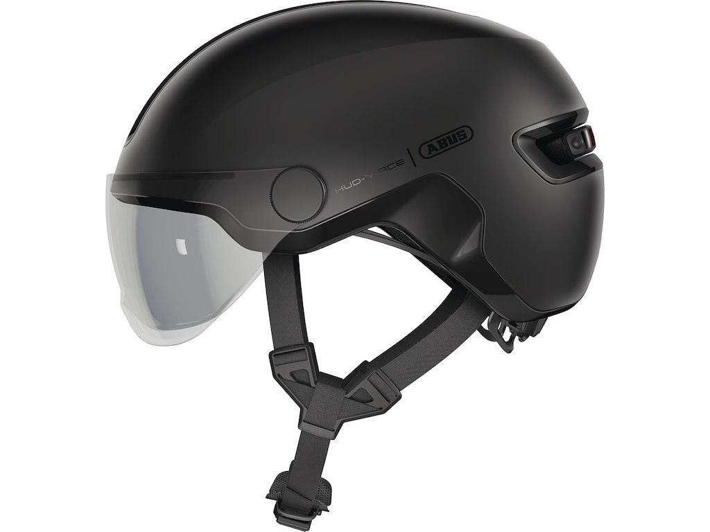 ABUS HUD-Y ACE cykelhjelm LED Velvet Black (Hjelmstørrelse: 51-55 cm) ABUS HUD-Y ACE cykelhjelm LED Velvet Black (Hjelmstørrelse: 51-55 cm)