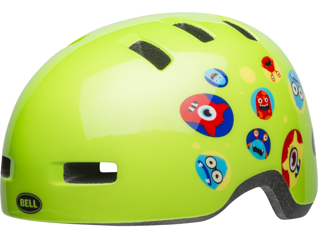 Bell Lil Ripper - Cykelhjelm - Str. 45-52 cm - Monster gloss grøn