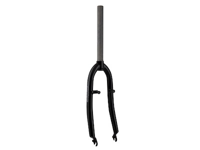 FORCE forgaffel MTB 24" AHEAD 1 1/8" 250 mm lang stål V-bremse - blank sort