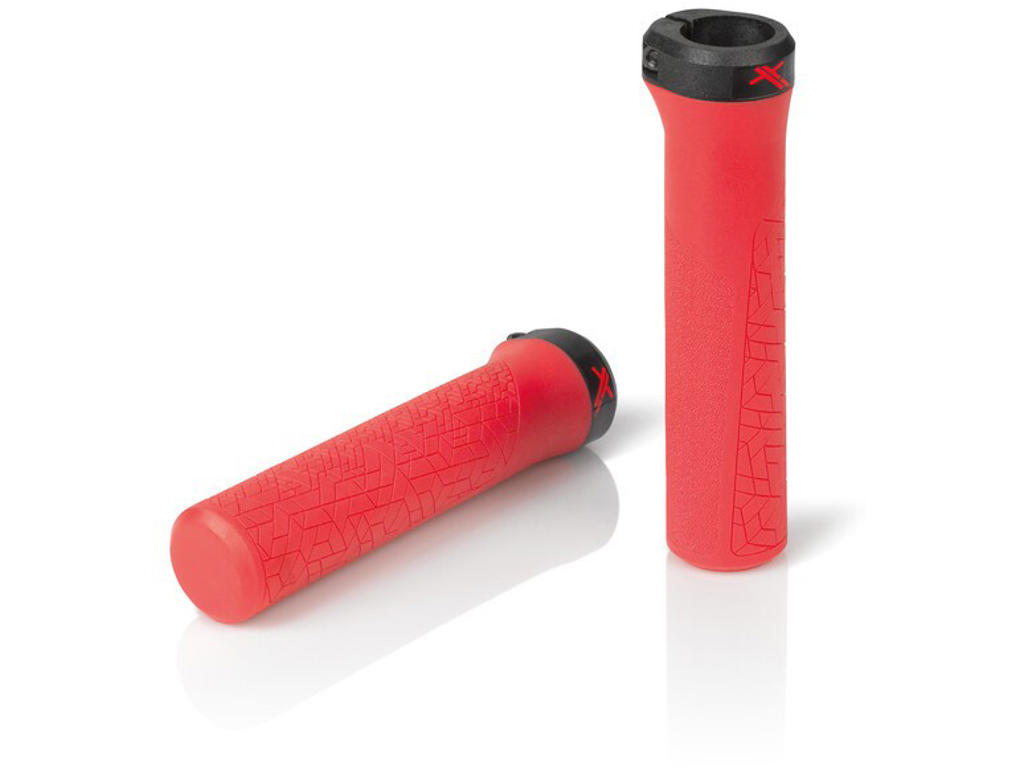 XLC Ergonomiske Håndtag - 135 mm - 1 Sæt - Rød