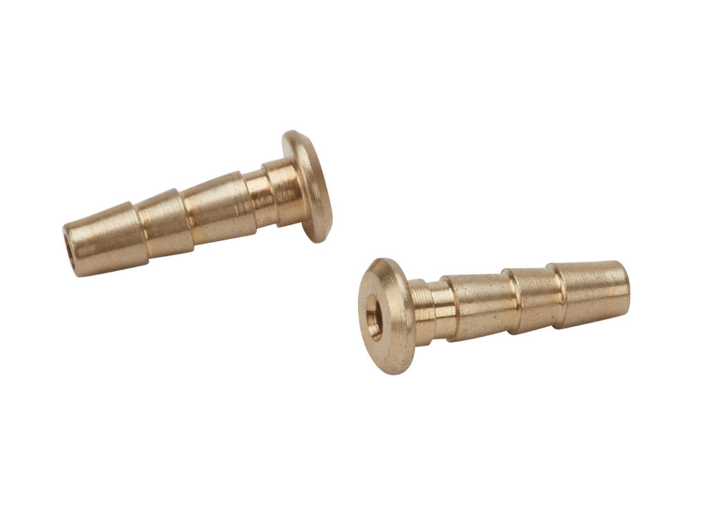 Atredo - Hydraulisk nippel - Til Hayes/Tektro - 2.5mm - Messing - 2 stk.