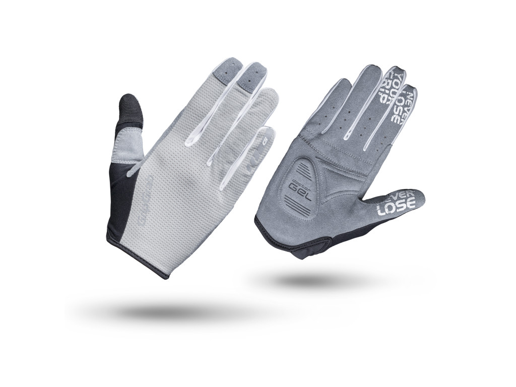 GripGrab 1044 Shark - Cykelhandsker til MTB - Dame - Grå - Lang