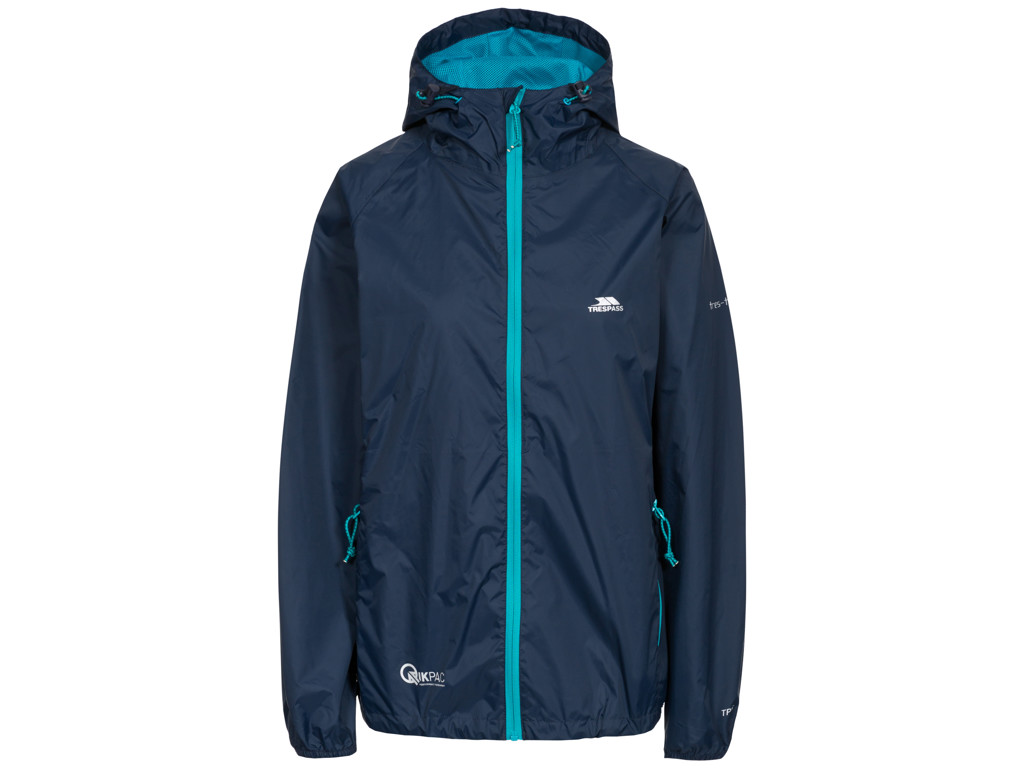 Trespass Qikpac - Regnjakke til dame - Blå 