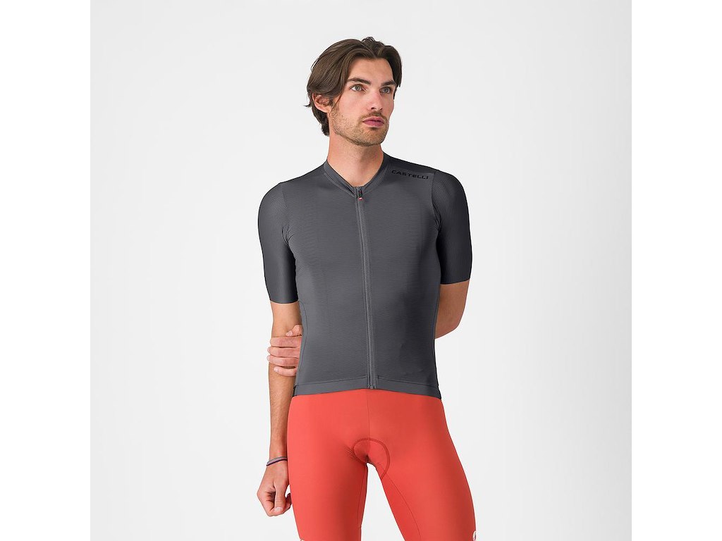 Castelli Espresso 2 Jersey - Cykeltrøje - Korte Ærmer - Herre - Smoky Gray - XL Castelli Espresso 2 Jersey - Cykeltrøje - Korte Ærmer - Herre - Smoky Gray - XL