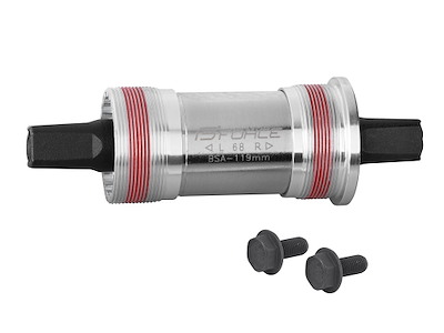 FORCE krankboks BSA 119 mm aluminium skåle og stål hus og firkantet aksel 