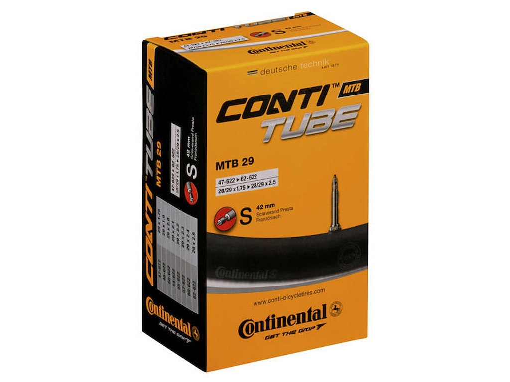 Continental Slange MTB 29x2,6-2,80 med 42 mm lange racer ventil