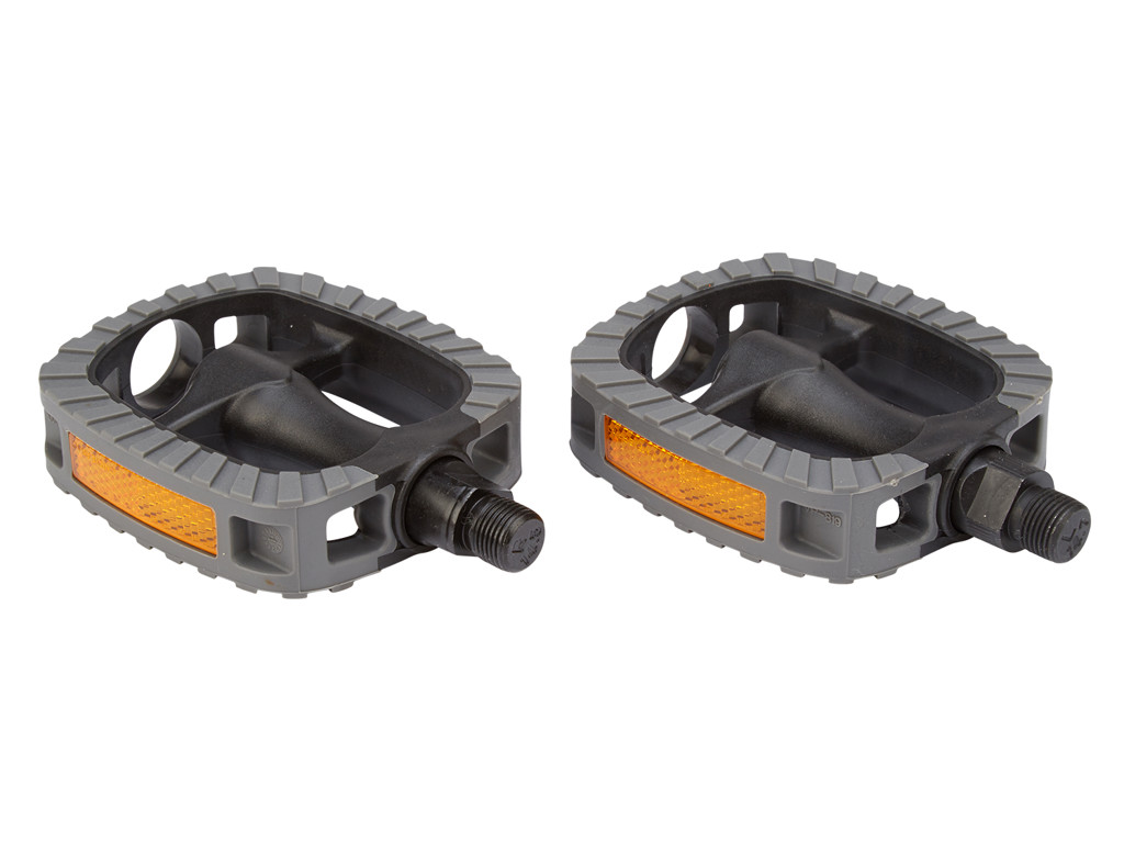 VP pedaler til City Bike - sort med gummi og reflekser