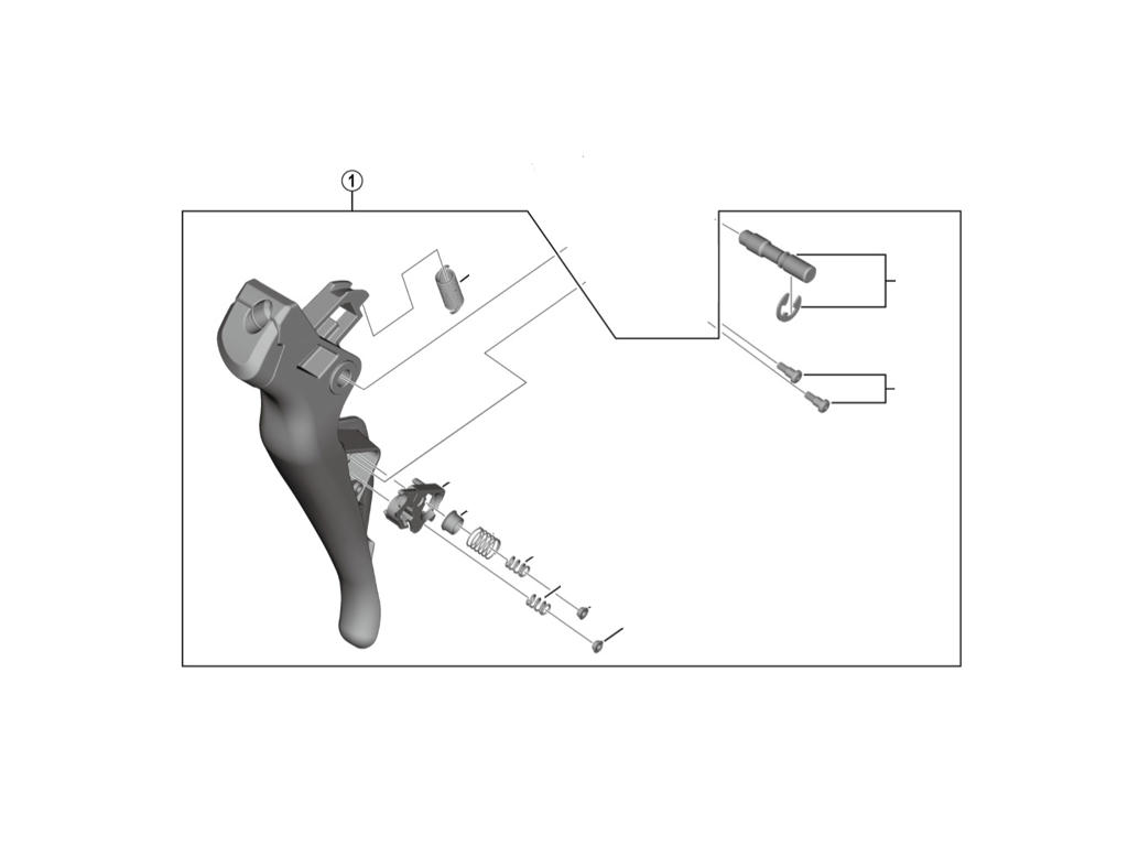 Shimano Ultegra - Hovedhåndtag - Til højre STI-greb - ST-R8050