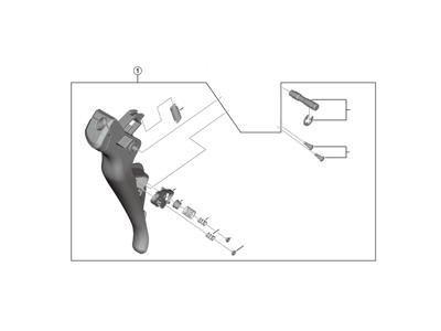 Shimano Ultegra - Hovedhåndtag - Til højre STI-greb - ST-R8050