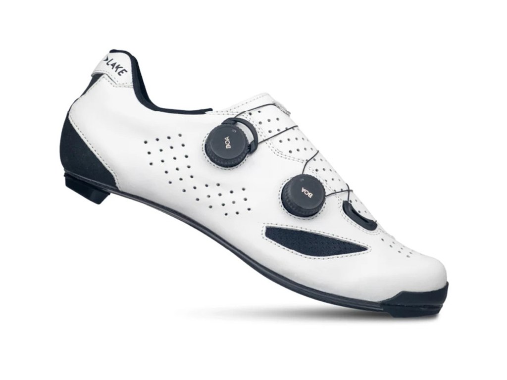 Lake CX239-X - Cykelsko - Bred - Race - Hvid/Sort - Str. 42.5