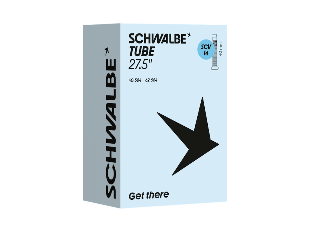 Schwalbe slange 27,5" (40/62-584) med 40mm lang SCV Clik ventil SCV14