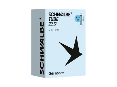 Schwalbe slange 27,5" (40/62-584) med 40mm lang SCV Clik ventil SCV14