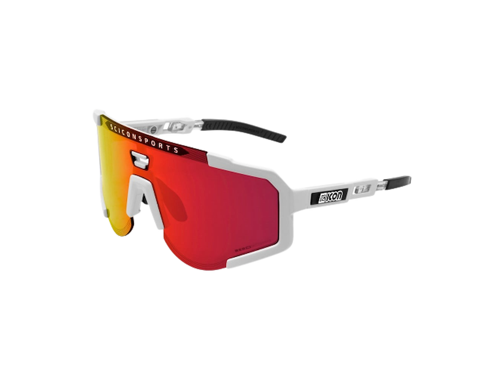 Scicon Aeroscope cykelbriller White Gloss Multimirror Red Scicon Aeroscope cykelbriller White Gloss Multimirror Red