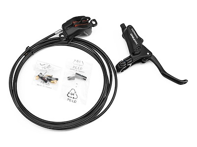 Tektro hydraulisk bremsesæt højre 4 stemplet med 2,3mm rotor ø5,5mm 3200mm lang bresmeslange