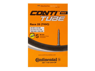 Continental Race 28 - Cykelslange - Str. 700x20-32c (20-25x622-630) - 42-80 mm ventil (Race)