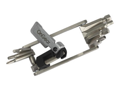 OnGear - Multitool - 9 funktioner - Med kædeadskiller - Blank