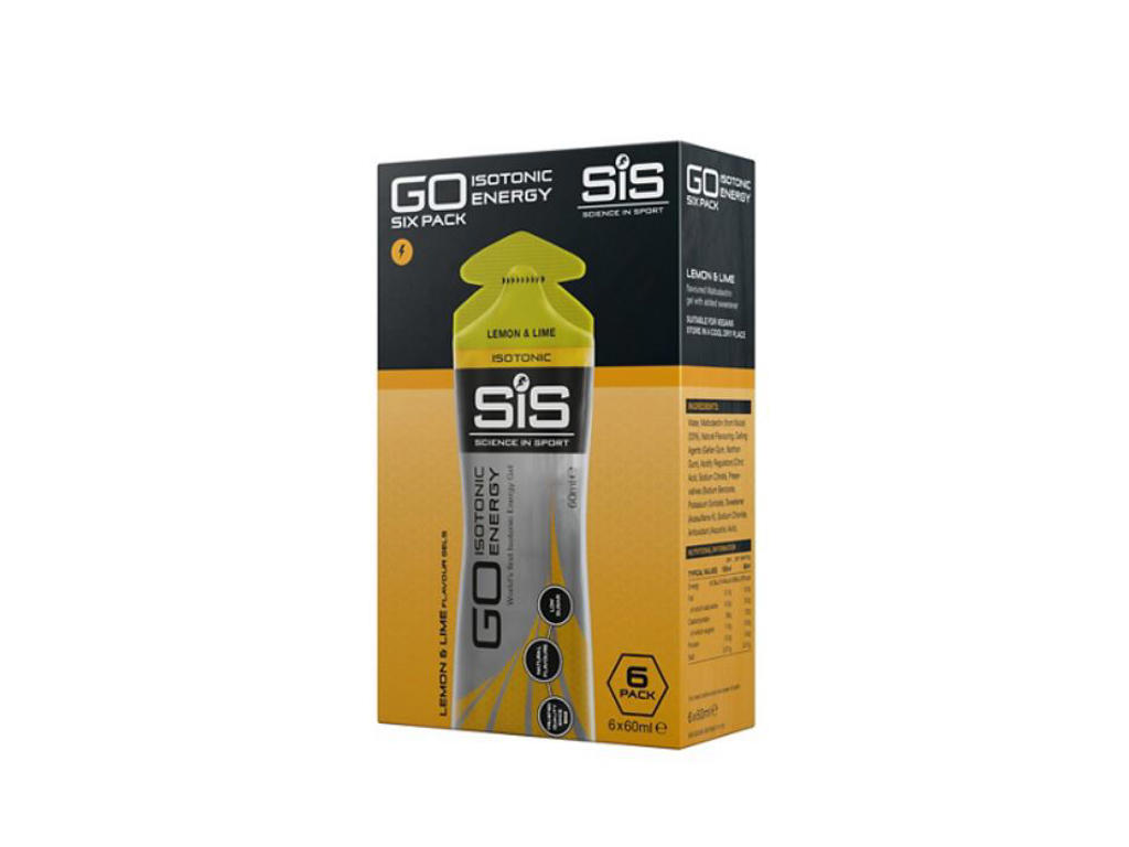 SIS GO - Isotonic energy gel - Citron & Lime - 1 kasse á 6 stk.