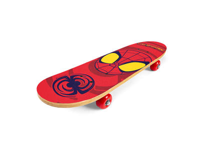 Seven - Spiderman - Skateboard - Rød/blå