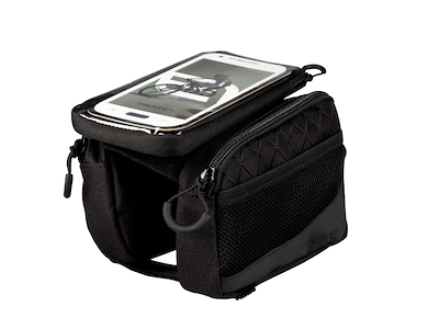 FORCE Dual Steltaske med Smartphone holder - 0,6 Liter - Sort