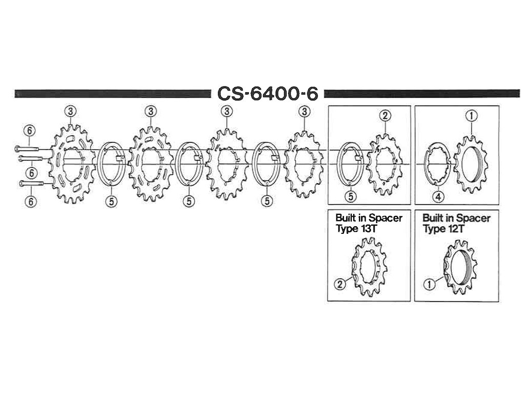 Shimano Ultegra klinge 21 tands til UG kassette 6 eller 7 gear CS-6400