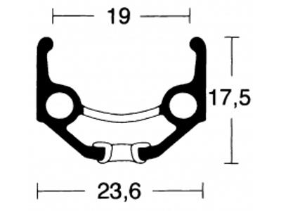 Connect citybike forhjul - 700c - Ryde ZAC19 fælg -  QR nav - Sort/sølv