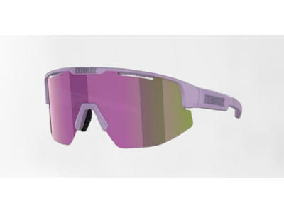 Bliz Matrix Small (30) - Cykelbriller -  Brown Mirror/Purple Lens - Mat Lilla