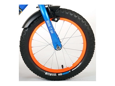 Volare NERF Børnecykel - 16" med støttehjul - Satinblå