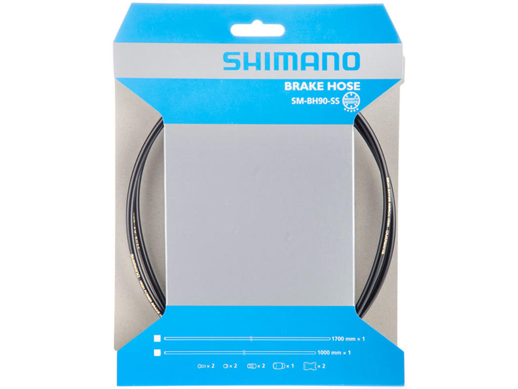 Shimano Bremseslange model SM-BH90-SS 1700mm Sort