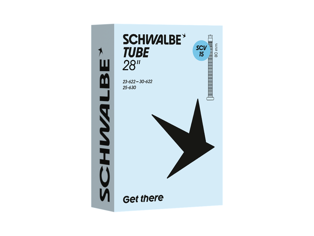 Schwalbe slange 700c/28" (23/30-622/630) med 80mm lang SCV Clik ventil SCV15