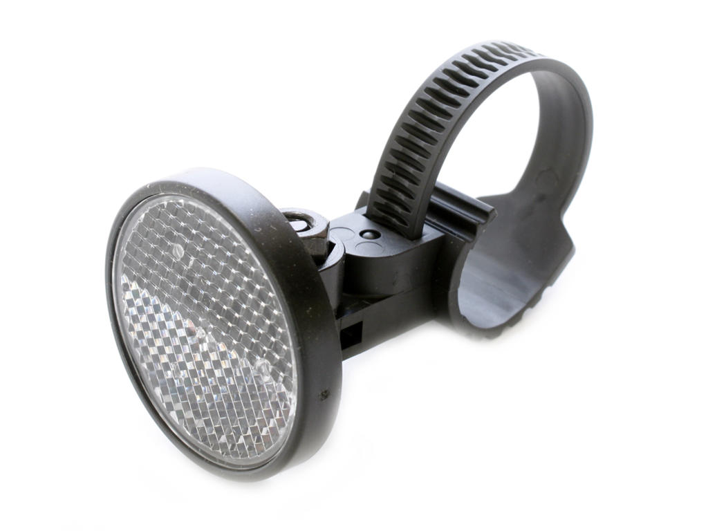 Refleks hvid med PVC spændebånd