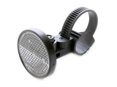 Refleks hvid med PVC spændebånd