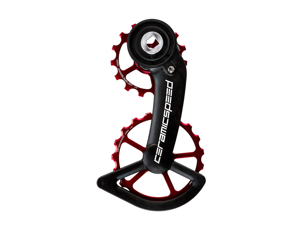 CeramicSpeed Keramisk Oversized Pulleyhjul SRAM Red/Force AXS - Rød