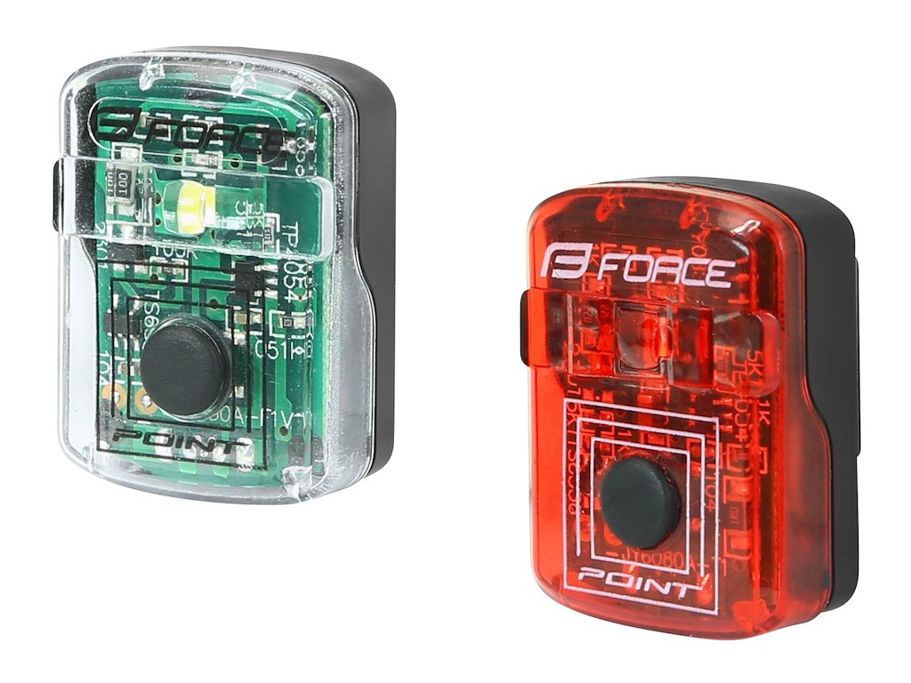 FORCE Point LED cykellygtesæt