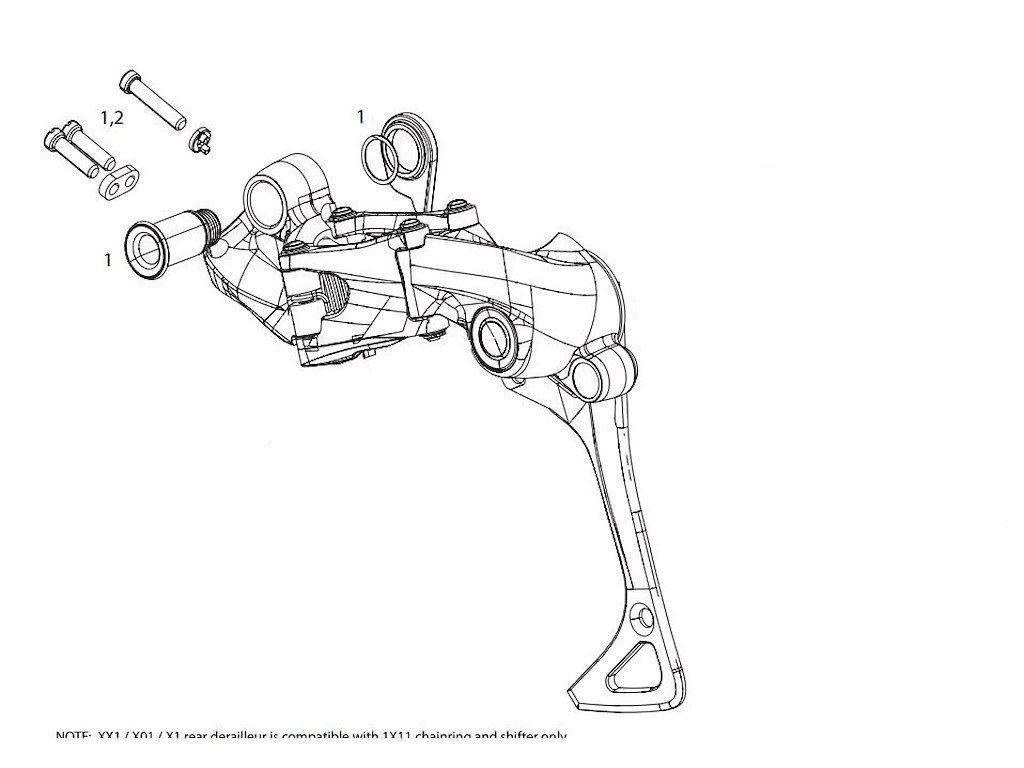 Sram XX1/X01 11 Speed B-Bolt Kit