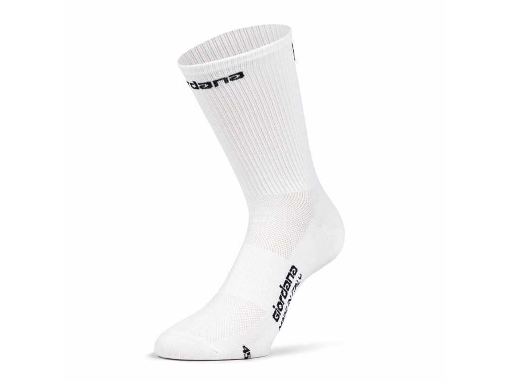 Giordana FRC Tall Cykelstrømper  - Hvid - Str. 37-40