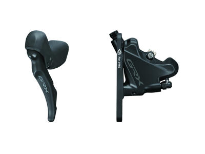 Shimano GRX - STI-greb, bremsekaliber og olieslange - Dobbelt - Hydraulisk - RX600/RX400