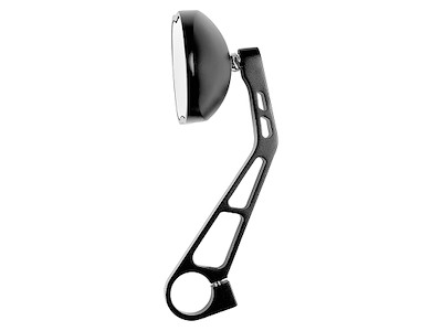 Ergotec M-88 Spejl i aluminium - Venstre/Højre - Sort