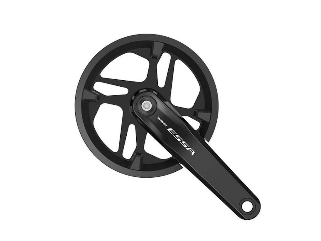 Shimano Essa Kranksæt - 40T - 7/8 speed - 175mm pedalarm - FC-U2001-1 - Med kædeskærm