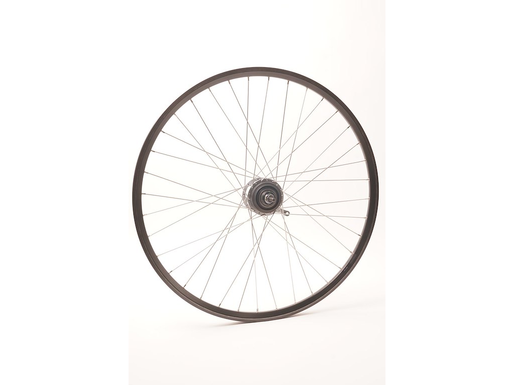 Connect - Baghjul 700c med Shimano nexus 7 gear og fodbremse - Sort fælg