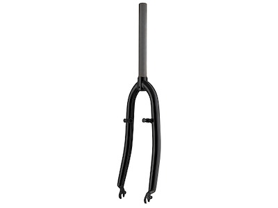 FORCE forgaffel MTB 26" AHEAD 1 1/8" stål 250 mm lang V-bremse - blank sort