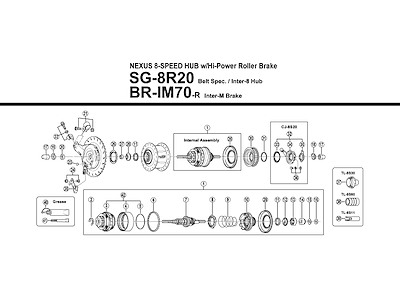 Shimano Nexus 8 - Planethjulssæt SG-8R20